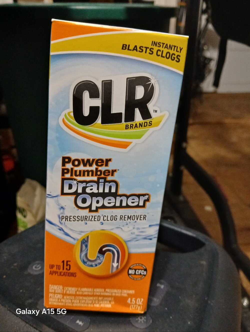 CLR Power Plumber Drain Opener - Orange & Light Blue (071526A)